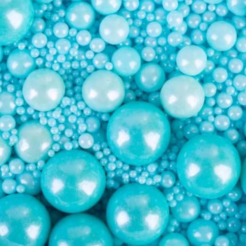 Essbare Süßigkeiten Kuchen Dekoration 120G Blau Perle Zucker Geburtstag Halloween Thanksgiving Weihnachtsfeier Team Abendessen Kuchen Papier Tasse Kuchen Dessert Keks Zucker Streuen