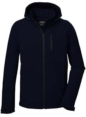 killtec Herren Softshelljacke/Outdoorjacke mit abzippbarer Kapuze KOW 92 MN SFTSHLL JCKT, dunkelnavy, XXL, 41829-000