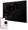 Hocosyme Infrarotheizung Glas 600W, Infrarot Glasheizung mit Fernbedienung 100x60 CM,Elektroheizung mit Überhitzungsschutz - WIFI (Tuya Smart) - Schwarz - TÜV.