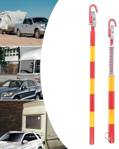 Aohuada Auto Abschleppstange Pannenhilfe für Anhängerkupplung PKW LKW Zugkraft 5000kg Abschleppstange Pannenhilfe 5t Zugentlastung Feder Dämpfung