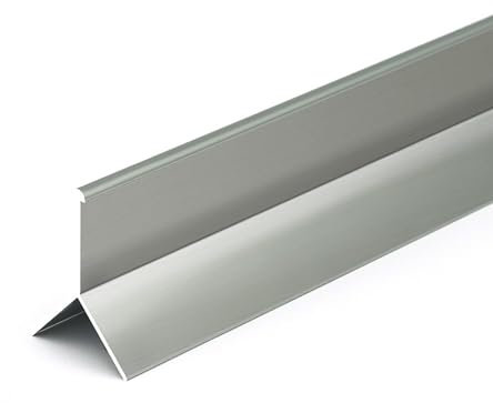 Alu Stufenprofil Lang 125CM*2 Stück Fliesenschiene Profil Fliesenprofil Für Schlafzimmer, Esszimmer, Wohnzimmer, Balkon, Badezimmer(Grau,Large)
