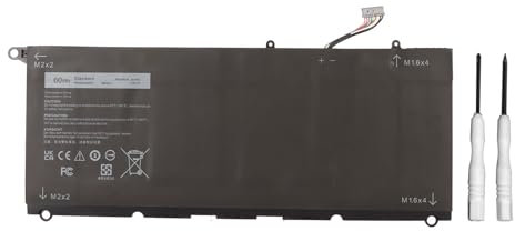 Laptop-Akku für XPS13 9350 9343 JD25G XPS13 XPS 13 9343 9350 P54G JHXPY JHXPY53 5K9CP 05K9CP XPS13D-9343-1708 13D-9343-3708 usw. 60WH 7,6V