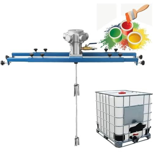 GEJLELDS IBC-Luftrührwerk, pneumatischer Mischer, Farbrührmaschine, klappbarer Propeller, Air-Mix-Clip-Farbmischer, Pigment-Luftmischmischer mit Stützaufhängung, für Tintenlöser-Rührwerk,3cylinders