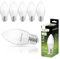 Lumiled B35 E27 LED Lampe 8W (ersetzt 60W), 806 Lumen, Kerze Milch Glas Leuchtmittel in Kerzeform 4000K Warmweiß Birne Lampen 180° Grad Abstrahlwinkel LED Lampenn Kerzenbirnen 6er-Pack