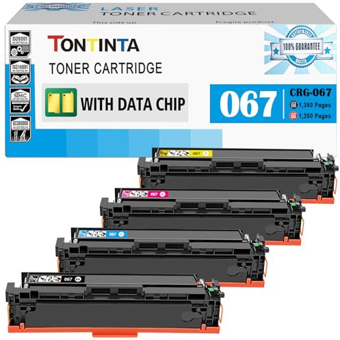 (mit Zählchip) 067 CRG-067 CRG067 4 Farben Kompatible Tonerkartuschen für Canon i-SENSYS LBP631 LBP631Cw LBP633 LBP633Cdw MF651 MF651Cw MF655 MF655Cdw MF655Cw MF657 MF657Cdw MF657Cw Drucker