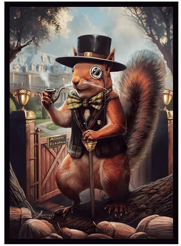 Fantasy North - Sir Peregin Nutley - Acorn Aristocrat - 100 Smooth Matte TCG Trading Card Sleeves - Fits Magic MTG Commander Pokemon and Other Card Games - Playing Card Sleeves (FN101S)