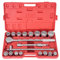 TAPMING Steckschlüsselsatz 21PCS 45#Carbon Stahl Steckschlüssel-Sätze mit 3 Ratschengriffen für verrostete oder festsitzende Schrauben Ratschenkasten Knarrenkasten 51 * 31 * 8cm