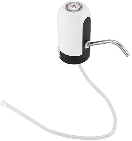 TORR Bomba de Botella de Agua, Bomba de Agua Potable Automática con Carga USB Dispensador de Agua Eléctrico Portátil Interruptor de Botella de Agua para Botella de 5 Galones Universal