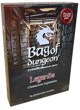 Bag of Dungeon: Legends Character Expansion Pack | New Heroes, Skills & Encounter Cards | Requires Base Game | 1–4 Players | Ages 7+ | 2nd Edition