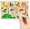 Kaisibum Magnetspiel Labyrinth Holzspielzeug, Montessori Spielzeug ab 3 4 5 6 7 Jahre Kinder, Zahlenfarbenlernen, Sortierspiel, Holzspielzeug Drache Geschenk für Jungen und Mädchen