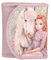 Depesche 13299 TOPModel Viva Violet - Portemonnaie in Lila, mit Model Motiv, Pferd und Glitzer, Geldbörse mit Magnetknopf