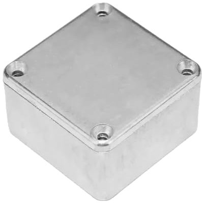 Bamberg 10 Stück 1590LB Gehäuse für Gitarreneffektpedale, Druckguss-Metall, Aluminium, Stomp Box, 1,99 X 1,99 X 1,22