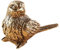 PIGPIGFLY Vogel Skulptur Metall - Naturinspirierte Deko für Fensterbank, Balkon und Room Decor,Deko Skulptur,Wohnzimmer Deko