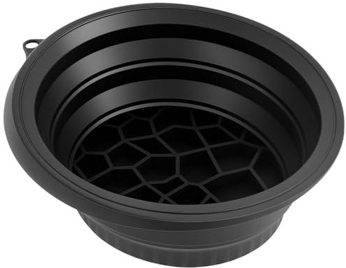 driattie Waschschüssel Faltbar Mit Eingebauter Eiswürfelschale, Waschschüssel Pflege Für Erwachsene, Portable Silicone Foldable Facial Ice Bath Bowl Kommt Mit Haken Für Schwellungen Linderung