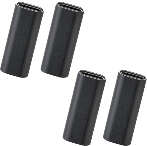 Leloco 4 Stück USB C 3.1 Adapter Typ C Kupplung USB C Verlängerung, Typ C Buchse Adapter, Fast Charger 10Gbps für MacBook,Tablet, Switch, Laptop usw (Schwarz)