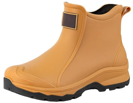 Stivali Pioggia Uomo Leggere Comode Stivaletti Antipioggia Corti Antiscivolo Eleganti Stivali Impermeabili Invernali Scarpe da Giardino Moda Tronchetti Gomma Trekking Scarponcini Rain Boots