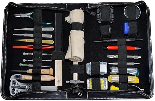 Professional Watch Repair Tool Kit for Battery Replacement, Link Adjustment