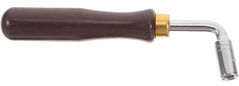 Dulcimer Tonstimmschlüssel für Instrumentenstimmung 1 Stück L-förmig | Edelstahl und Gummi, Ergonomischer Griff mit Glatter Politur, für Techniker und Spieler