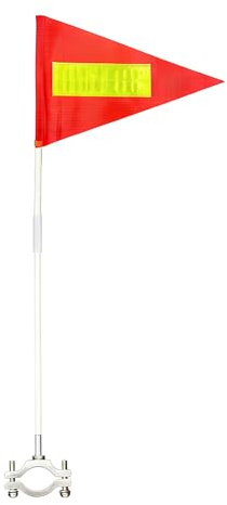 Liakyunf Fahrradflagge, Wasserfeste, verstellbare & reißfeste Fahne mit Stock, Fahrradsicherheitszubehör, Für Kinder, Camping, Outdoor, Zuhause, Arbeit, Reisen, Survival, Wandern, Garten, Golfwagen