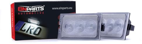 EinParts Kennzeichenbeleuchtung EP105OE Canbus 6000K Kalt Weiß für Discovery III/IV Freelander II Range Rover Sport 2 Stücke