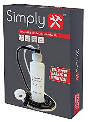 Simply Automatic Brake & Clutch Bleeder Kit, Air Powered Brake Bleeding Tool with Adapters, Suitable for ABS Systems