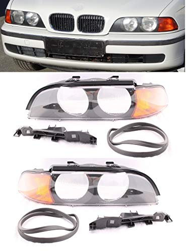 Scheinwerferglas Scheinwerfergehäuse Set BMW 5er E39 96-2000 vor Facelift