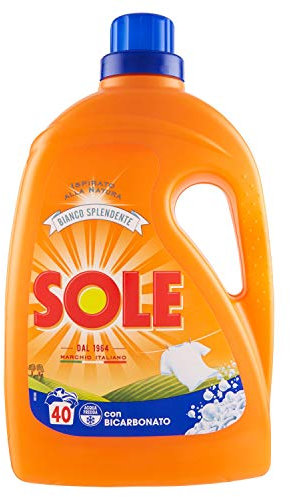 Sole Bianco Splendente Detersivo Liquido Per Lavatrice Con Bicarbonato Di Sodio, 2000 Grammo