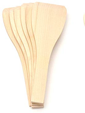 Raclette Spaten Racletteschieber Racletteschaber Raclettespachtel 6teilig Holz Buche 14 cm