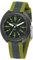 JACQUES FAREL Jugend-Armbanduhr Jungen Leuchtzeiger Analog Quarz Stoffband Grau Khaki Oliv Streifen STH 14