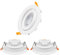 ENUOTEK 12W LED Groß Einbaustrahler Einbauspots Einbauleuchten Spots Decke Lampen Schwenkbar 230V Ohne Trafo Lichtfarbe Einstellbar 3000K 4000K 5000K 120MM Lochmaß 3er Pack
