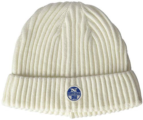 North Sails Herren Beanie W/Logo Winter-Hut, Marshmallow, Einheitsgröße