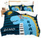 Loussiesd Kinder Betten Set 3D Print Cartoon Muster Bettwäsche Set für Jungen Mädchen Dinosaurier Süß Microfaser Weich Atmungsaktiv Bettbezug 135x200 cm + 80x80 cm Einzelbett
