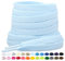 2 Paia di Lacci Piatti per Scarpe, Lacci di Ricambio Premium da 8 mm (Larghezza) per Scarpe da Ginnastica, Scarpe Sportive e Casual Azzurro 120cm