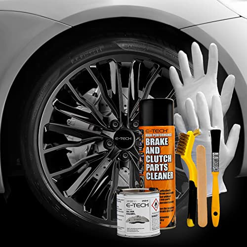 BITS4REASONS - NEW FORMULA E TECH BRAKE CALIPER PROFESSIONAL GRADE PAINT KIT- PERFORMANCE HIGH TEMPERATURE RATED TO 220 C SILVER