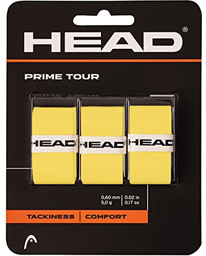 HEAD Unisex-Adult Prime Tour Tennis Griffband, Gelb, One Size