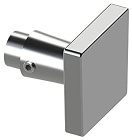 Alu-Türknopf gerade (quadratisch)