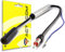 ACTECOM Antena ISO DIN Radio FM y Am Estéreo Señal Amp Amplificador Adaptador de Antena Amplificador de señal Am/FM 12 V Antena de Radio de Coche