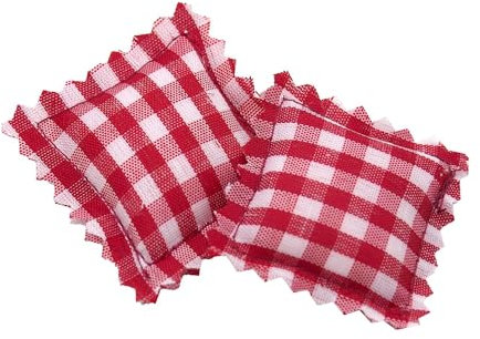 ZauberDeko Wichtel Zubehör Kissen Wichteldorf Puppenhaus Miniatur Set 2-teilig