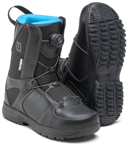 Matrix Unisex Adult 880 Warm Insulated Lightweight Snowboard Boots, Black/Green, 9