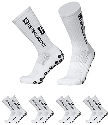 Lixada Fußballsocken Herren Kinder Unisex Socks Sportsocken Kompressionssocken Sportsocken Anti-Rutsch-Schnelltrocknende für Fußball Basketball Radfahren Bergsteigen Marathons,4 Paar (39-46)