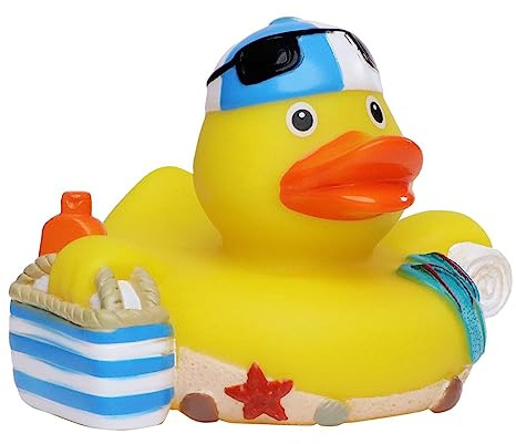 Schnabels Quietsche-Ente Strand - Erholung pur! Lustiges Geschenk für alle Strandurlauber