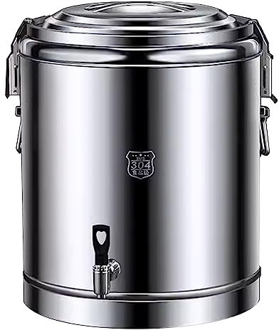 ASSYA Edelstahl Isolierung Eimer Suppe Eimer mit Sealed Cover Griff Wasserhahn für Einfache Transport Eiskübel Kapazität 10-70L,20L