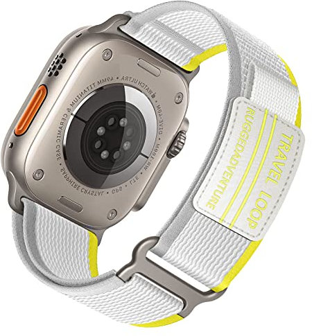 Cinturini Trail Loop per Cinturino Apple Watch 46mm 44mm 45mm Ultra/2 49mm 42mm,Cinturino iWatch 40mm 41mm 38mm Uomo/Donna,Band in Nylon Regolabile Sport per Apple Watch SE Series 10 9 8 7 6 5 4 3