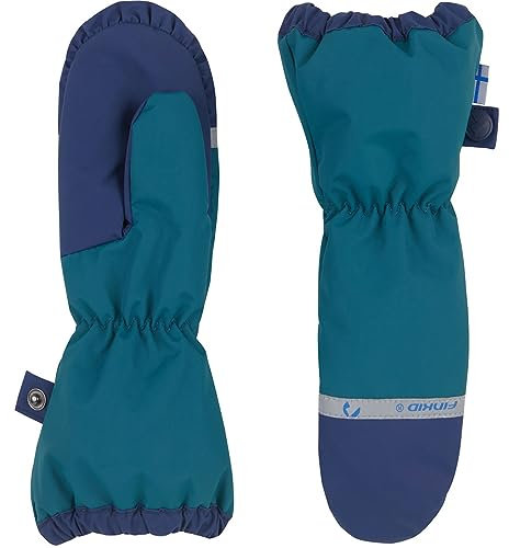 Finkid Kinder Pakkanen Handschuhe, deep Teal-Navy, L