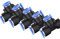 Conector neumático en T de 4 mm IQS de 3 vías, 10 unidades