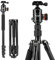 Fotopro 165CM/65inch trépied pour Appareil Photo, 2 en 1 trépied de Voyage en Aluminium et Jambe de tête 360°, Monopode Amovible pour DSLR Canon Nikon Sony Leica, Charge maximale 8KG/17.63lbs