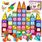 BARAKYEG Magnetische Bausteine Magnetspielzeug Magneten Magnet Montessori Spielzeug Kinder Magnetbausteine Kinderspielzeug ab 3 4 5 6 7 8 Jahre Lernspielzeug für Geschenk Mädchen Junge 56pc Set