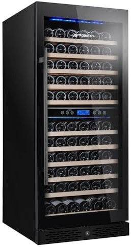 GGM Gastro | WKM350S-2N | Weinkühlschrank - 2 Klimazonen - 350 Liter - max. 116 Flaschen