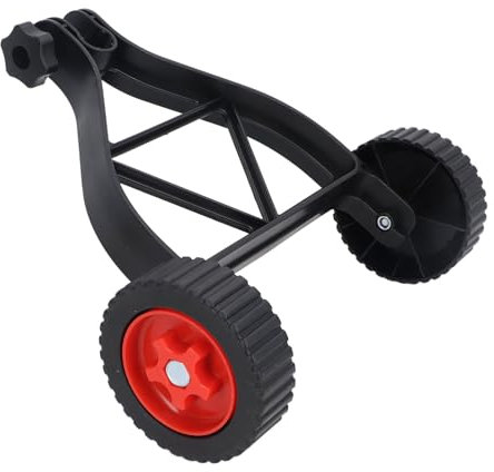 Lawn Mower Support Wheel Eater Wheels Trimmer Wheel Hoe Garden Machine Hand Truck Wheels Mower Support for Gardening, Black