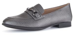 Gabor Damen Slipper, Frauen Slip On,Businessschuhe,Slip-ons,Mokassins,Halbschuhe,Slides,Schlupfschuhe,Loafer,antiksilber(altsil,41 EU / 7.5 UK